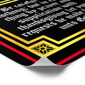 ピリピ4:6啓示された手紙の聖句 ポスター (角)