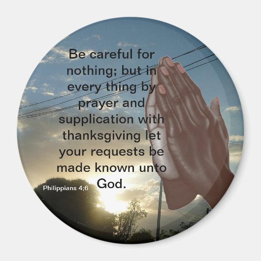 ピリピ4;6磁石 マグネット (正面)