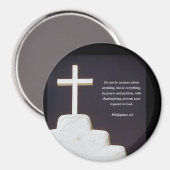 ピリピ4:6聖書の詩 マグネット (正面/裏面)