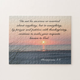 ピリピ4:6聖書を心配したり心配したりしてはいけない ジグソーパズル