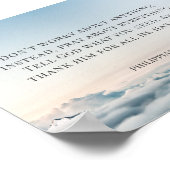 ピリピ4:6、何も心配しないで ポスター (角)