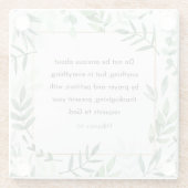 ピリピ4:6、聖書聖句、キリスト教 ガラスコースター (裏面)