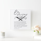 ピリピ4:6-7キリスト教の無さに不安を抱く スクエア壁時計 (ホーム)