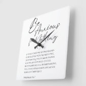 ピリピ4:6-7キリスト教の無さに不安を抱く スクエア壁時計 (傾斜)