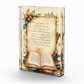 ピリピ4:6-7キリスト教の聖書聖句アート フォトブロック (右)