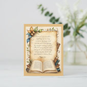 ピリピ4:6-7キリスト教の聖書聖句アート ポストカード (スタンド正面)