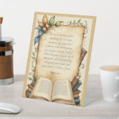 ピリピ4:6-7キリスト教の聖書聖句アート 台座サイン (インサイチュ)