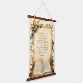 ピリピ4:6-7キリスト教の聖書聖句アート 吊り下げ型タペストリー (傾斜あり)