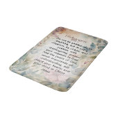 ピリピ4:6-7キリスト教聖書聖句の水色 バスマット (アングル)