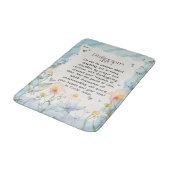 ピリピ4:6-7キリスト教聖書聖句の水色 バスマット (アングル)