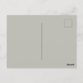 ピリピ4:6-7キリスト教聖書聖句の水色 ポストカード (裏面)