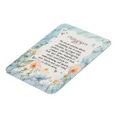 ピリピ4:6-7キリスト教聖書聖句の水色 マグネット (左側)