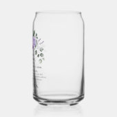 ピリピ4:6-7聖なる書物、 経典紫色の花 ガラス缶 (左)