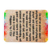 ピリピ4:6-7聖書の聖句 マグネット (横)