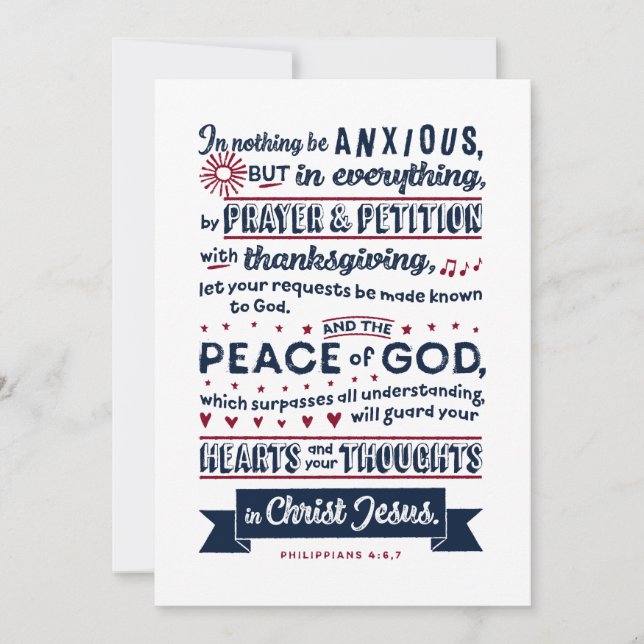 ピリピ4:6, 7 (正面)