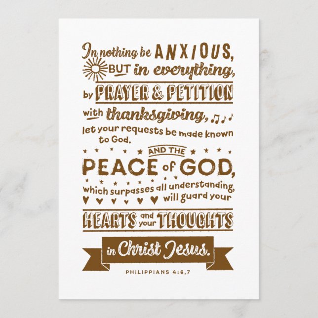 ピリピ4:6, 7 (正面)