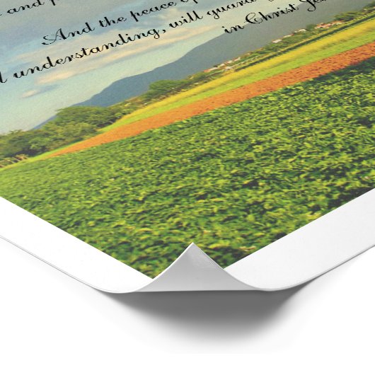 ピリピ4:6-7 ポスター (角)