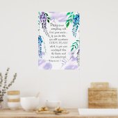 ピリピ4:6-7 祈すべて ポスター (キッチン)