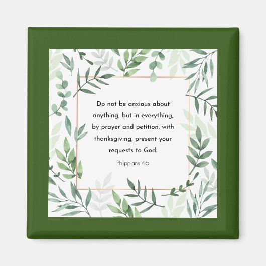 ピリピ4:6, Bible Verse, マグネット (正面)