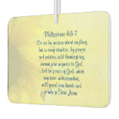 ピリピ4:7神の平安はあなたのハートを守る カーエアーフレッシュナー (左)