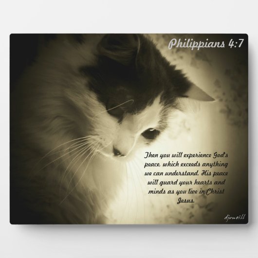 ピリピ4:7 フォトプラーク (正面)