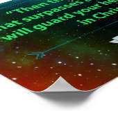 ピリピ4:7- – 神の平和 ポスター (角)