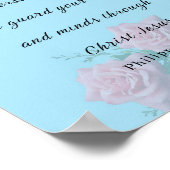 ピリピ4:7, Bible Verse ポスター (角)