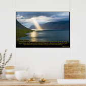 ピリピ4:8キリスト教の聖書の詩のポスター ポスター (キッチン)