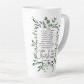 ピリピ4:8ノーブルeucalyptus カフェラテマグ (右アングル)