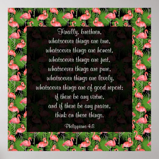 ピリピ4:8ポスター ポスター (正面)