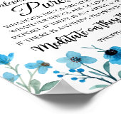 ピリピ4:8何が尊いフローラ ポスター (角)