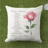 ピリピ4:8何でも尊き花 アウトドアクッション (芝生)