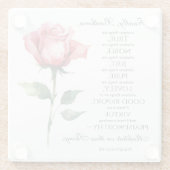 ピリピ4:8何でも尊き花 ガラスコースター (裏面)