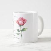 ピリピ4:8何でも尊き花 ジャンボコーヒーマグカップ (正面右)