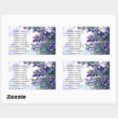 ピリピ4:8真の聖書の節は何であれ 長方形シール (シート)