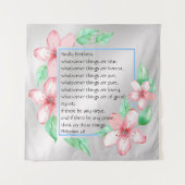 ピリピ4:8 タペストリー (正面)