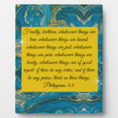 ピリピ4:8 フォトプラーク (正面)