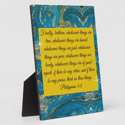 ピリピ4:8 フォトプラーク (側面)