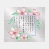 ピリピ4:8 フリースブランケット (正面(横))