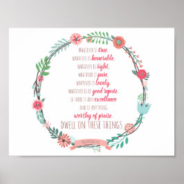 ピリピ4:8 ポスター