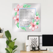 ピリピ4:8 ポスター (ホームオフィス)