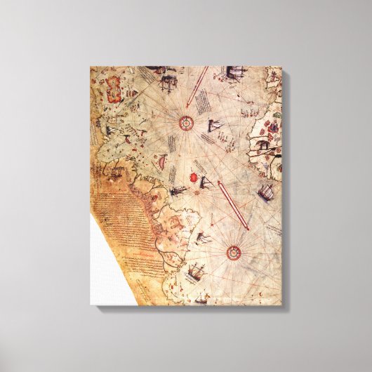 ピリリス世界地図 キャンバスプリント (正面)