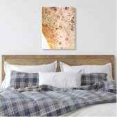 ピリリス世界地図 キャンバスプリント (インサイチュ (寝室))