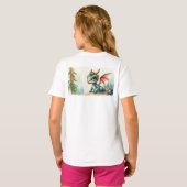 ピリー・ザ・スチームパンク・ドレスアップ・ドラゴン Tシャツ (裏面フル)