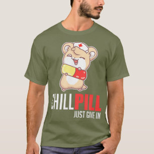 ピルおもしろいハムスターナースドクターメディシンPET Tシャツ