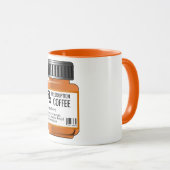 ピルおもしろいボトルラベルCOFFEE処方箋 マグカップ (正面右)