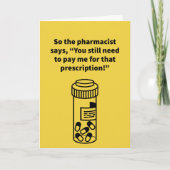 ピルの貸し付けトーク – 記念日 カード (正面)