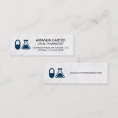 ピルアンドビーカー |製薬 スキニー名刺 (正面/裏面)