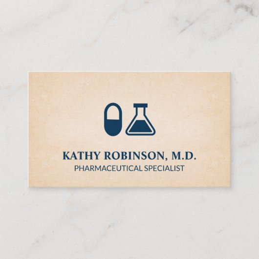 ピルアンドビーカー |製薬 予約カード (正面)