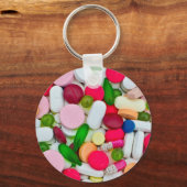 ピルカラフル製カスタム品 キーホルダー (正面)